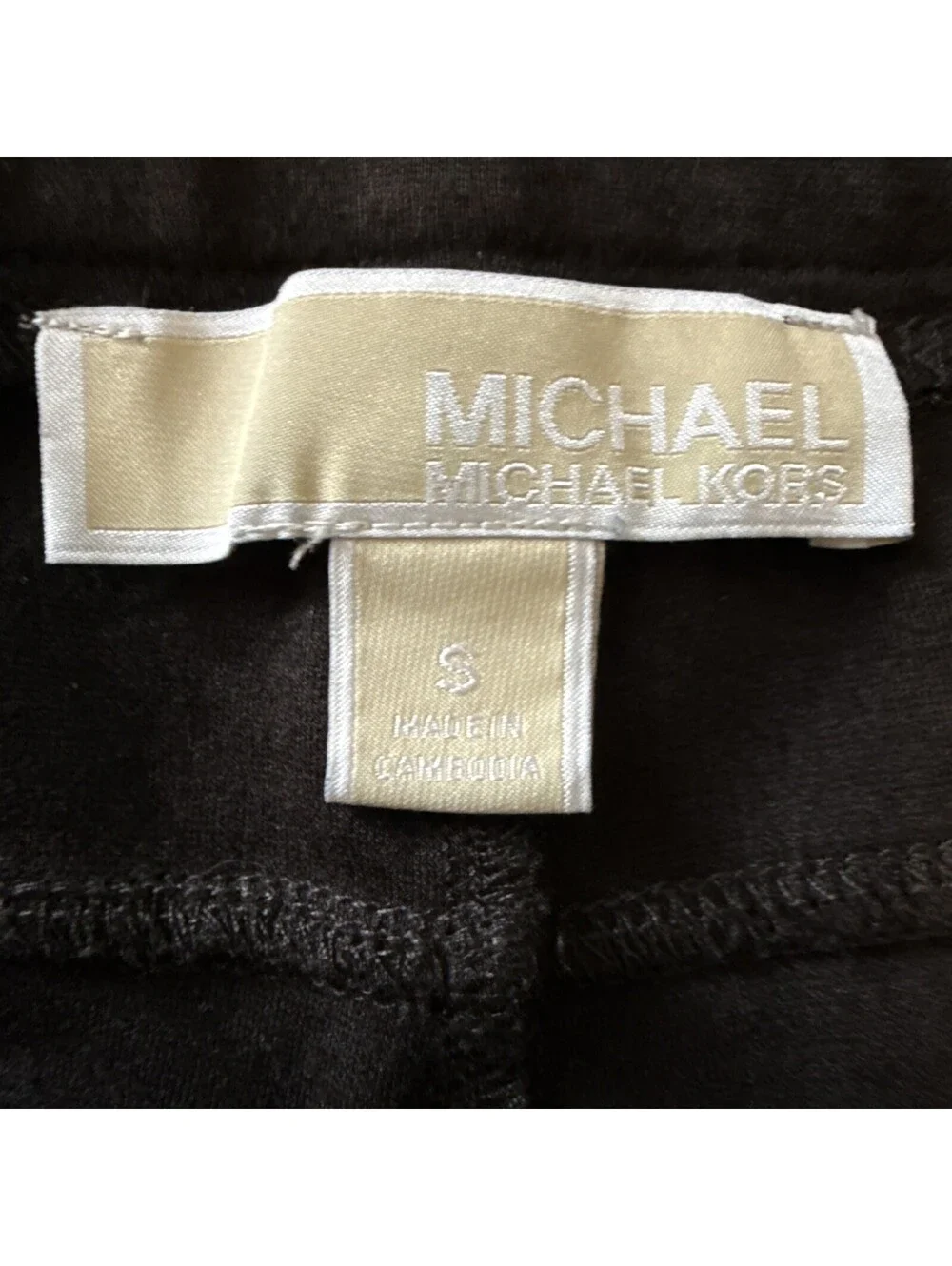 Michael Kors Women's Black Skinny Stretch Ponte Pants High Rise Size S